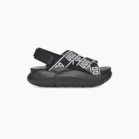 UGG LA Cloud Black Sandals for Women (GAPC89157)